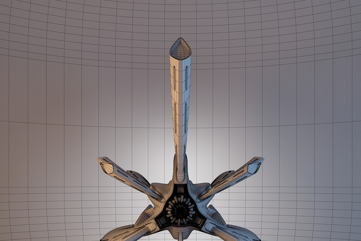 Concept of Spaceship Crow, a Cars & Vehicle 3D Model by 3D Models by Obshansky (Photo 7 of 15)