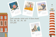 2026 Illustrated Calendar, a Print Template by Dashnpro (Thumbnail 2 of 7)