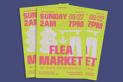 Bold Modern Flea Market Flyer, a Flyer Template by Gumico Studio. (Thumbnail 3 of 3)