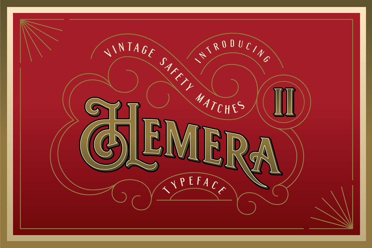 Hemera II - Vintage Decorative Font, a Serif Font by Konstantine Studio (Photo 1 of 9)
