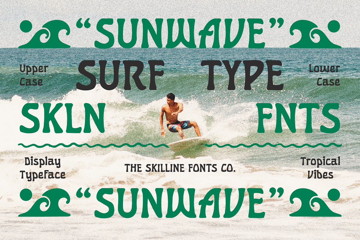 SFC Sunwave, a Serif Font by Skilline Supply Co. (Photo 4 of 10)