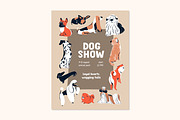 Cute dogs set, patterns, poster, an Animal Illustration by PaperTrident (Thumbnail 6 of 13)