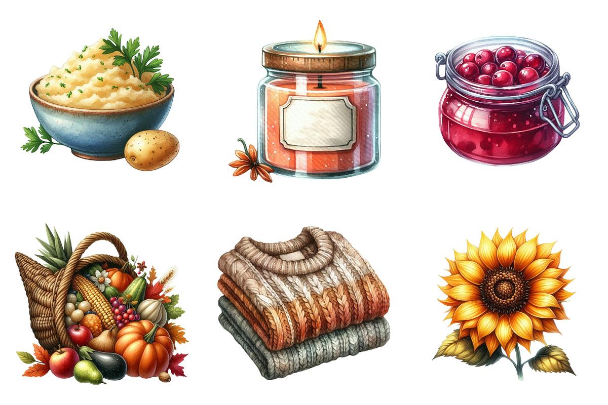 Fall and Thanksgiving Sublimation, an Illustration by cherrydesign (Photo 4 of 5)