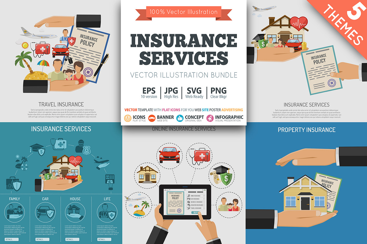 Insurance Services Concepts, an Education Illustration by TAlex (Photo 1 of 7)