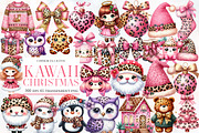 Kawaii Coquette Christmas Clipart, an Illustration by Designworld (Thumbnail 1 of 6)