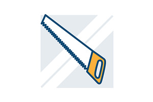 Hand Saw icon for Various Carpentry, an Illustration by the8monkey
