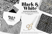 Black & White Hand-drawn Patterns, a Pattern Graphic by Sketchbook Designs (Thumbnail 8 of 10)