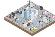 Low Poly Megapolis City Pack 1, an Architecture 3D Model by Anton Moek (Thumbnail 4 of 13)