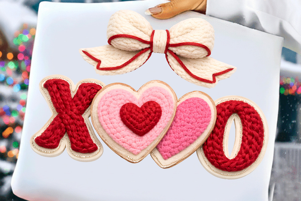 Latch Hook Yarn XOXO Coquette Bow, an Illustration by DreamCafeArt (Photo 5 of 8)