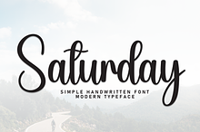 Saturday | Script Font