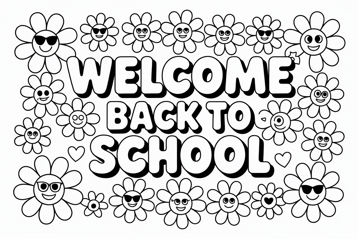 Back to School Coloring Pages design, an Illustration by Amazin_art (Photo 10 of 13)