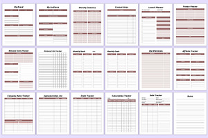 Ultimate Planner Sheets Bundle Canva