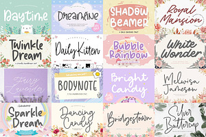 Monoline Font Bundle!