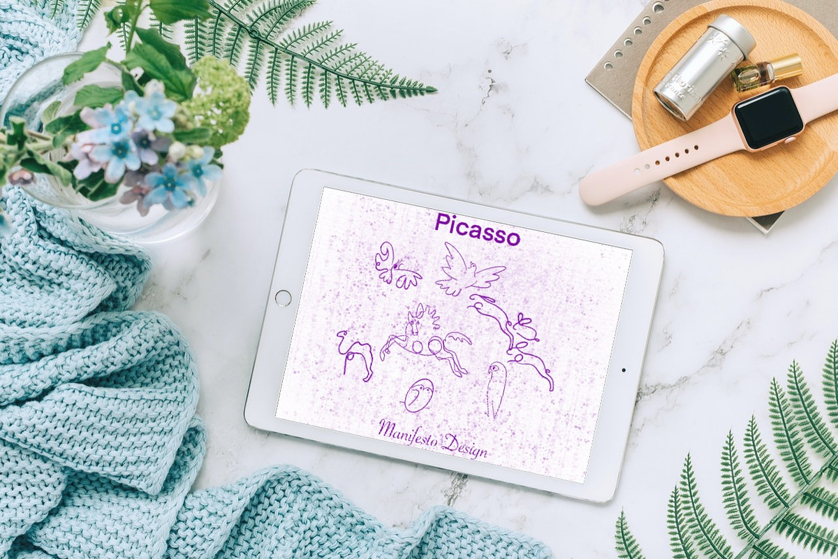 Picasso Line Art Procreate BUNDLE 4, a Brush Add-On by Manifesto Design Gallery (Photo 16 of 28)