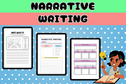 Narrative writing graphic organizer, a Templates & Theme by Premium Digital Templates (Thumbnail 2 of 3)