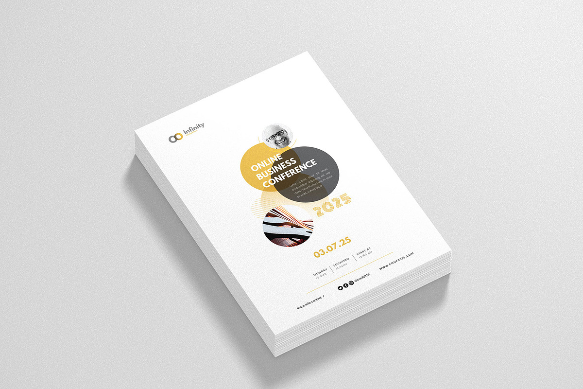 Event / Online Business Conference, a Flyer Template by Creativity-Design (Photo 4 of 4)