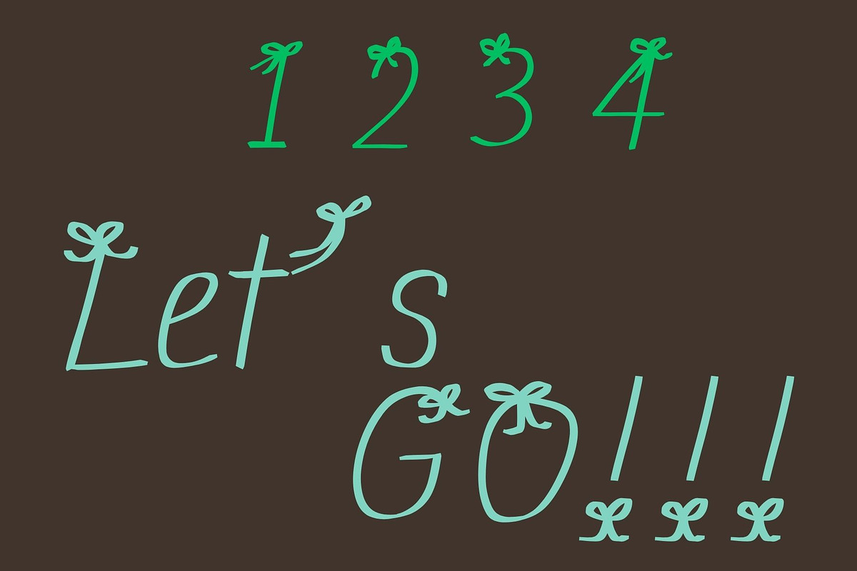 Pretty Bow Coquette Font, a Handwritten Font by Eryn Rose Design (Photo 8 of 11)
