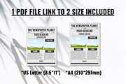 Front Page Newspaper Template, a Magazine Template by ZoloDesignHub (Thumbnail 2 of 7)