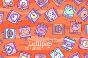 Cute kawaii lollipop animals, a Food Illustration by Palau (Thumbnail 1 of 12)