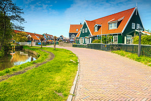 Fantastic touristic fishing village, an Architecture Photo by Alpine Dreams