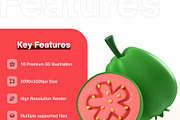 Fruits 3D Icon, a Food & Drink 3D Model by GoTemp (Thumbnail 2 of 8)