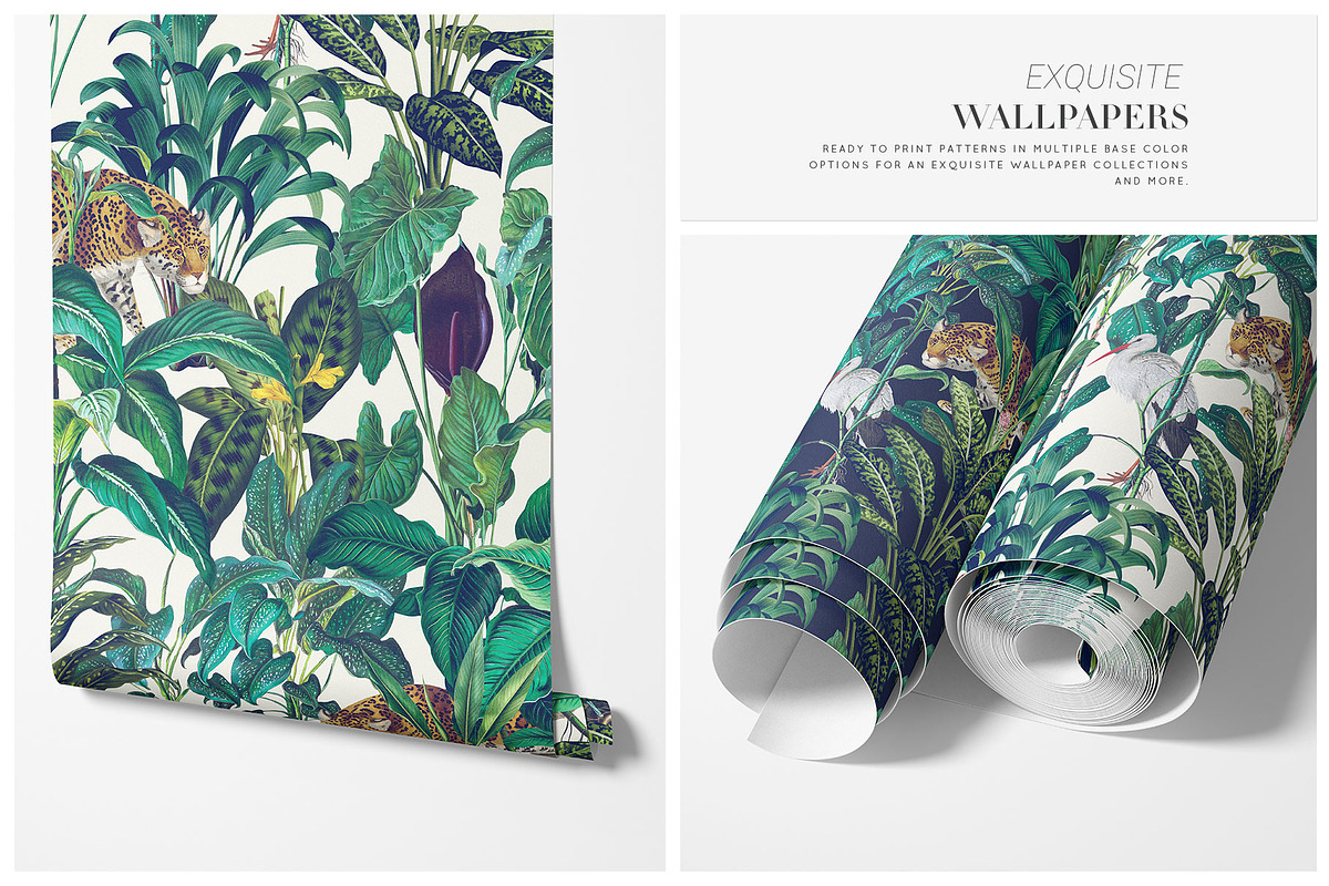 Emerald Wilderness Luxury Patterns!, a Pattern Graphic by Pink Linen (Photo 10 of 11)