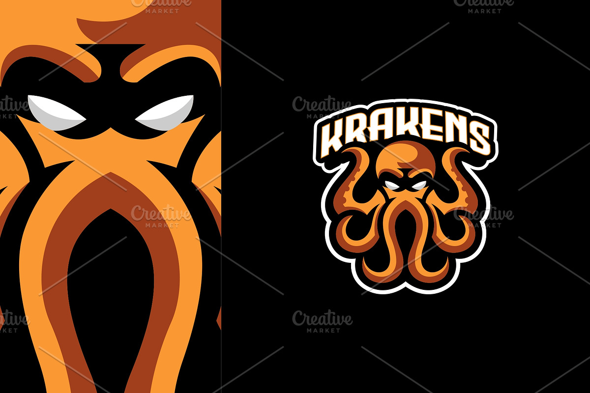 Awesome Kraken, Octopus Logo, a Branding & Logo Template by EndR_ID