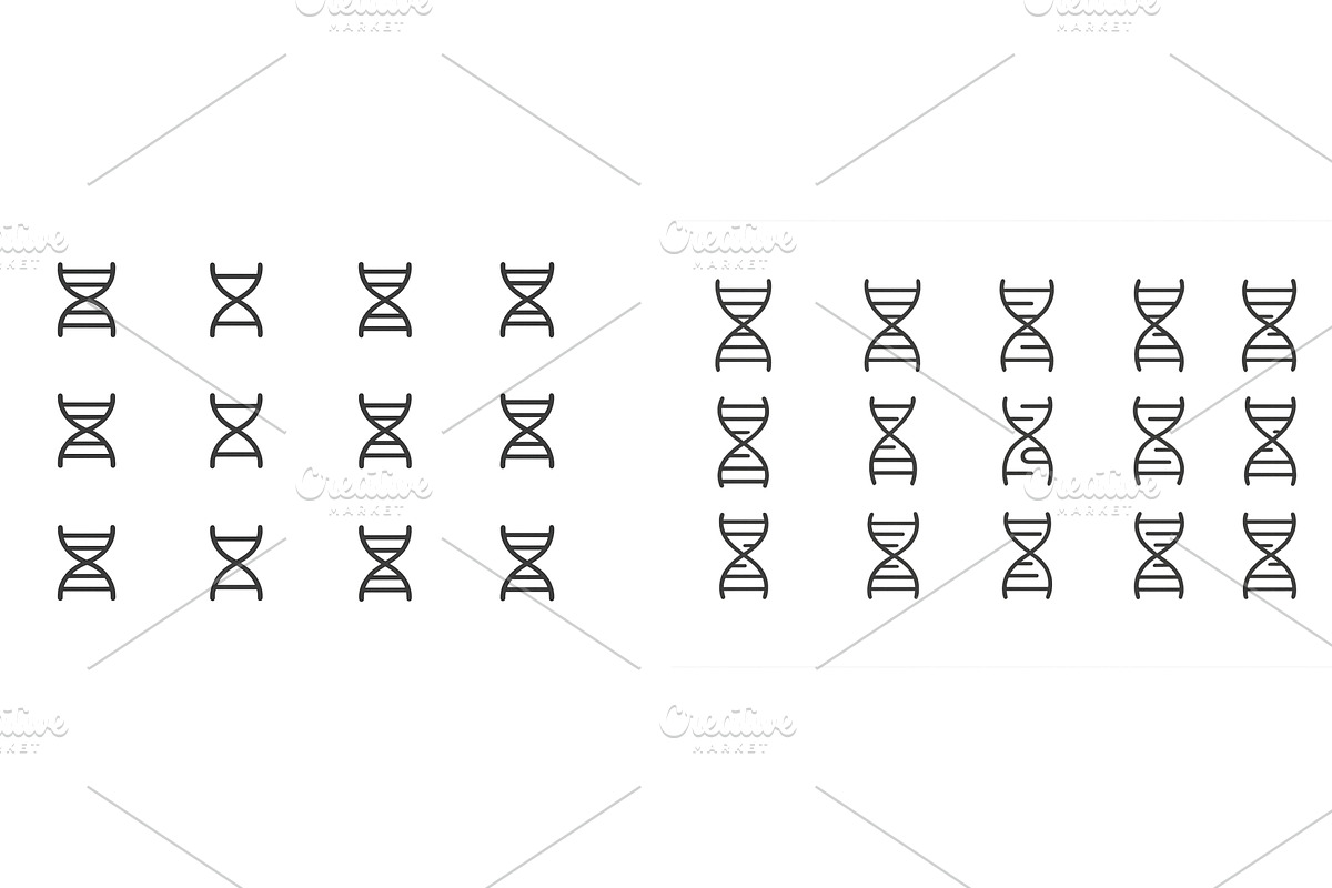 Patterns of DNA double helix, an Illustration by ZinetroN