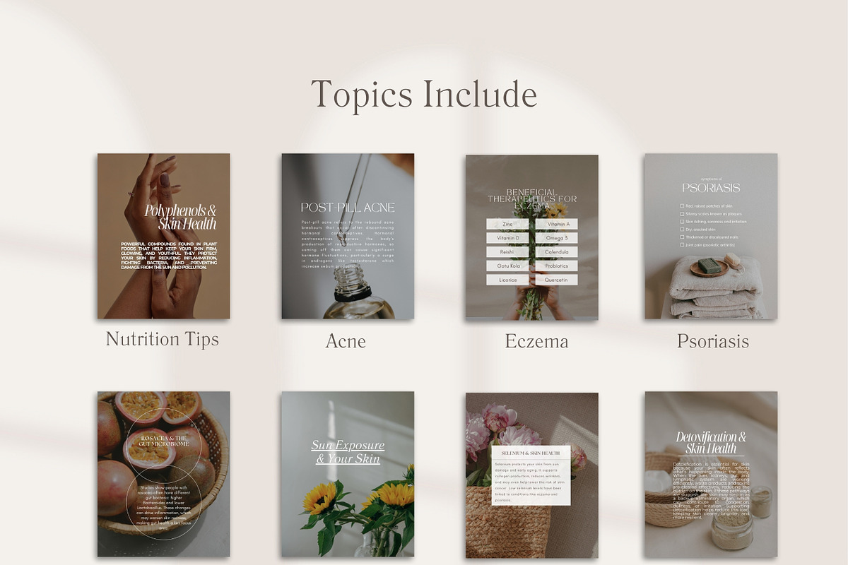Skin Aesthetic Instagram Posts Canva preview 7