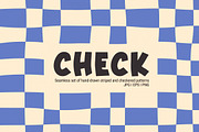 Seamless patterns checkered, striped, a Pattern Graphic by Maryia's Store (Thumbnail 1 of 6)