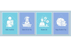 National students day greeting cards, a Flyer Template by IMG Visuals