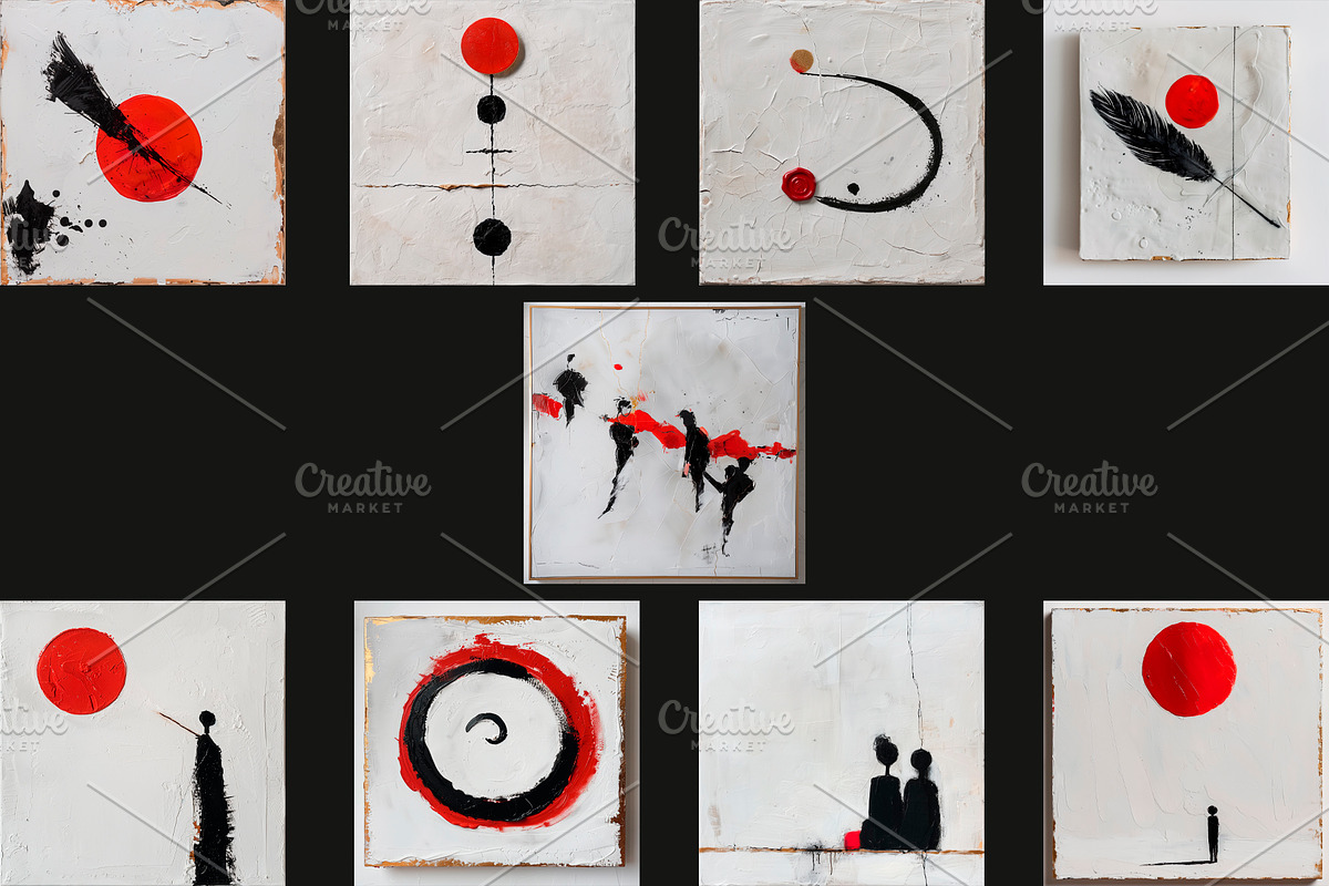 Red Sun, Black Silence, a Decorative Illustration by Vika_Softlife (Photo 4 of 4)