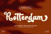 Rotterdam - Vintage Font, a Handwritten Font by Mozatype (Thumbnail 1 of 10)