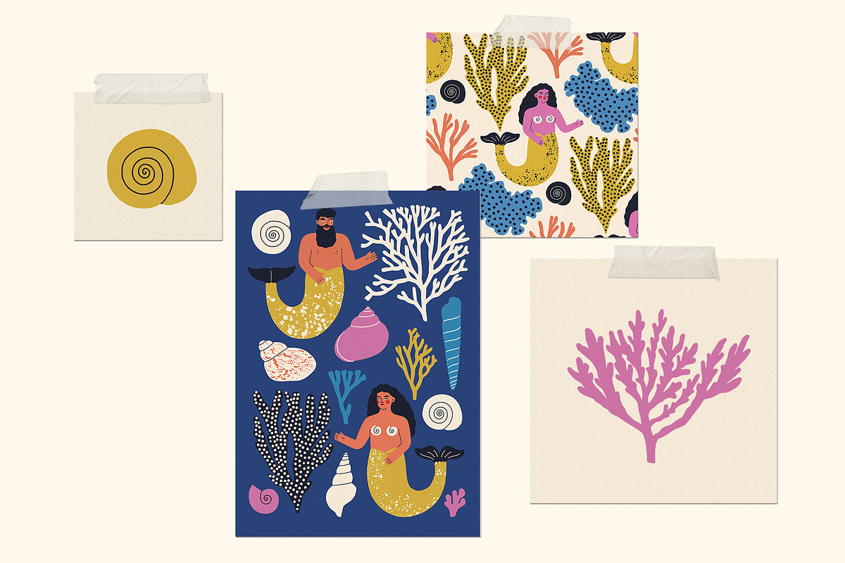 UNDERSEA Graphics Collection, a Pattern Graphic by Katerina Osa (Photo 2 of 12)