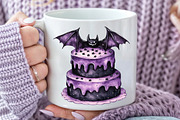 Halloween Party Cake Watercolor Clip, an Illustration by Rose Art (Thumbnail 6 of 7)