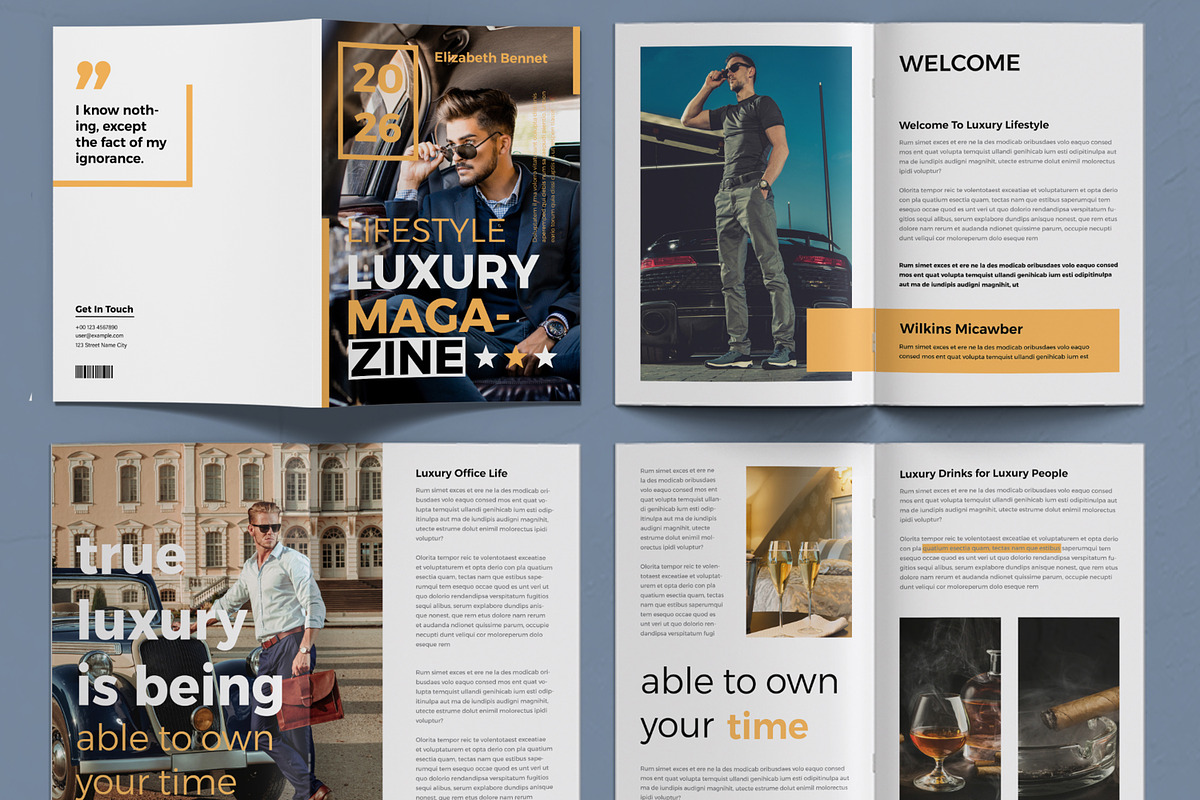 Luxury Lifestyle Magazine Template, a Magazine Template by ContestDesign (Photo 2 of 3)