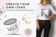 The Cosmic Alphabet - Black & Gold, a Decorative Illustration by Lisa's Balcony (Thumbnail 6 of 6)