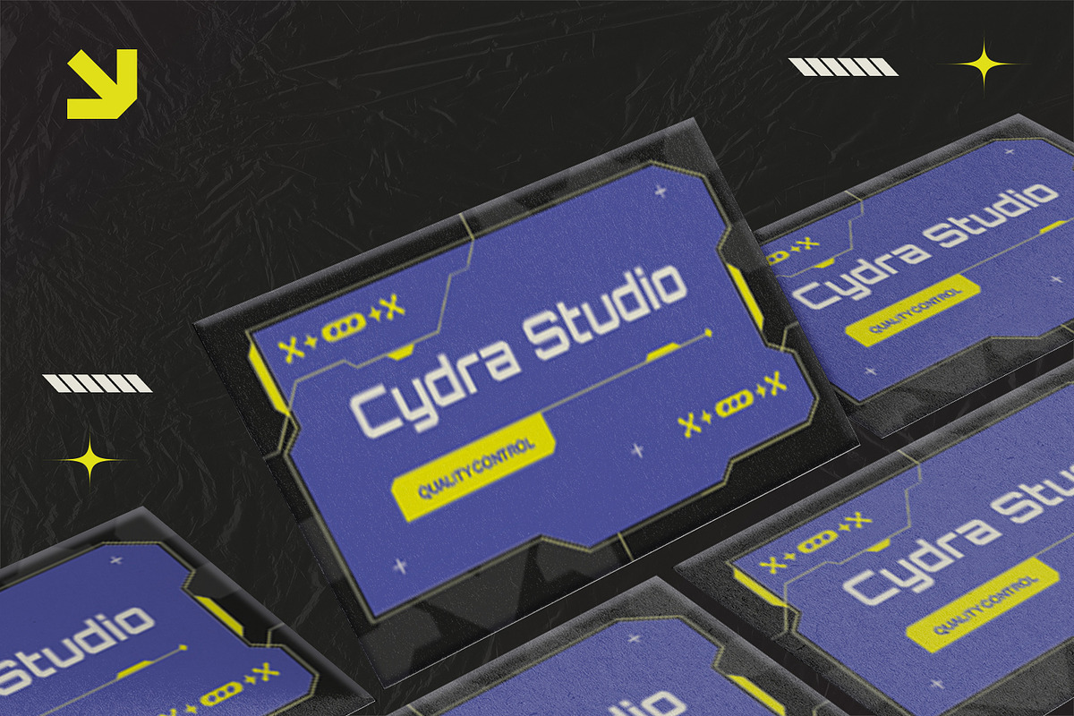 Futuristic - Business Card, a Business Card Template by StreaksideStd (Photo 2 of 3)