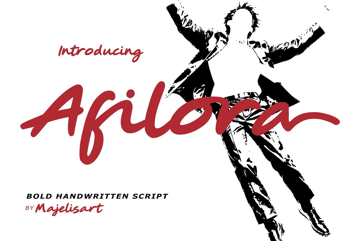 Afilora - Handwritten Script, a Handwritten Font by Majelis Art (Photo 1 of 7)