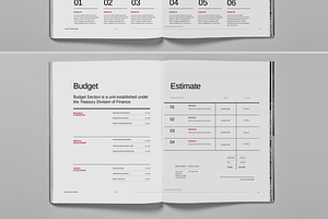 Red Project Proposal Brochure Layout