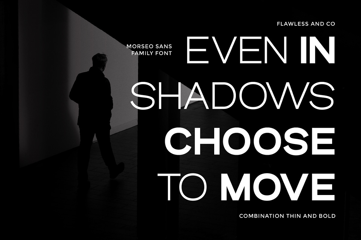 Morseo - Family Sans Serif Font, a Sans Serif Font by Flawless And Co (Photo 4 of 10)