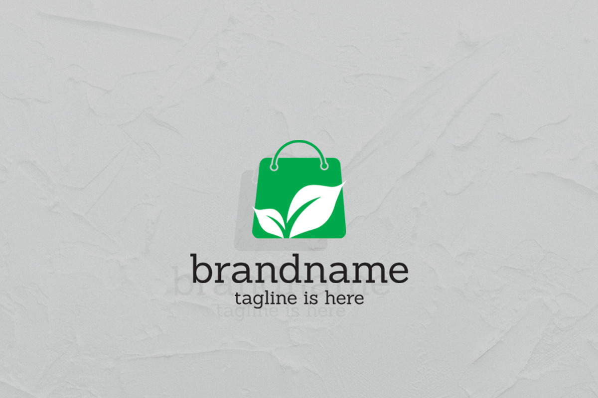 premium green shopping logo, a Branding & Logo Template by design_mong