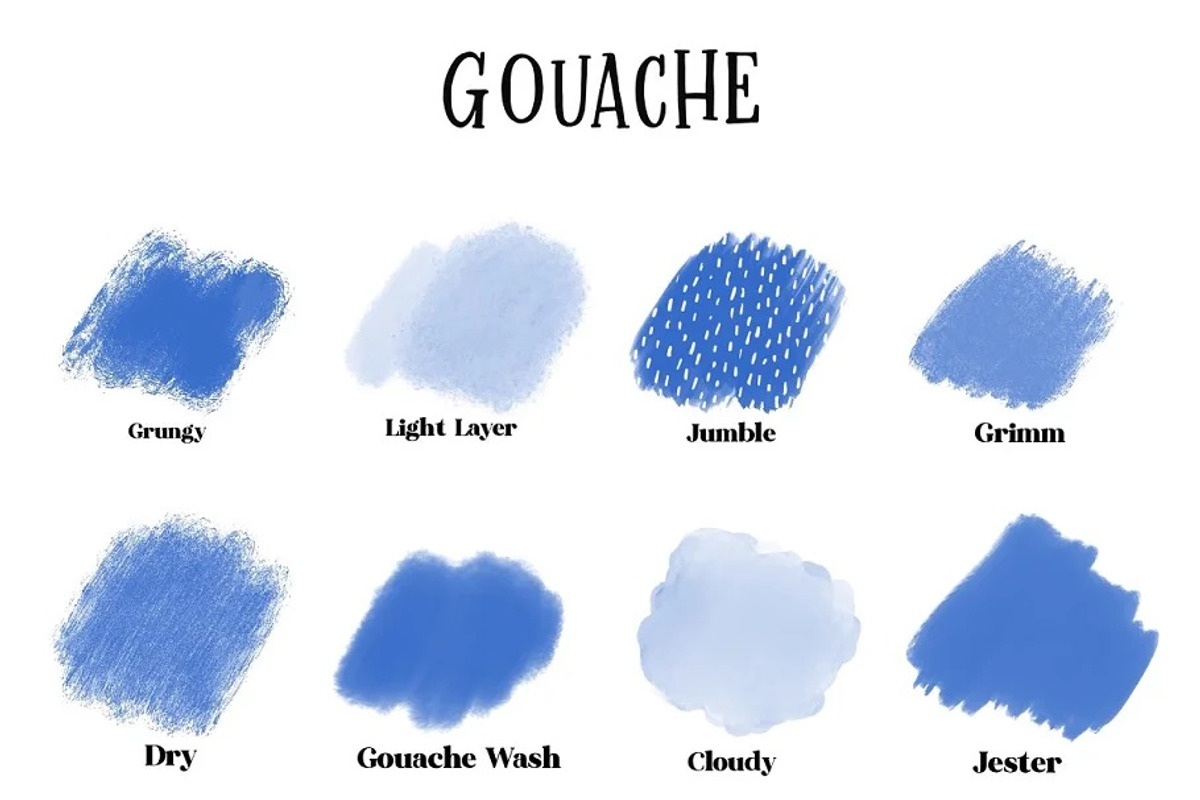 Procreate Mixed Media Brushes, a Brush Add-On by KJP Designs (Photo 4 of 16)