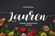 Lauren, a Handwritten Font by supfonts (Thumbnail 1 of 7)