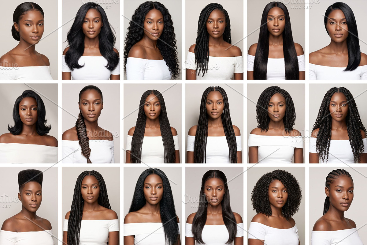 Melanin Luxury Hair Stock Photos, a Beauty & Fashion Photo by Selenique Studio (Photo 7 of 9)