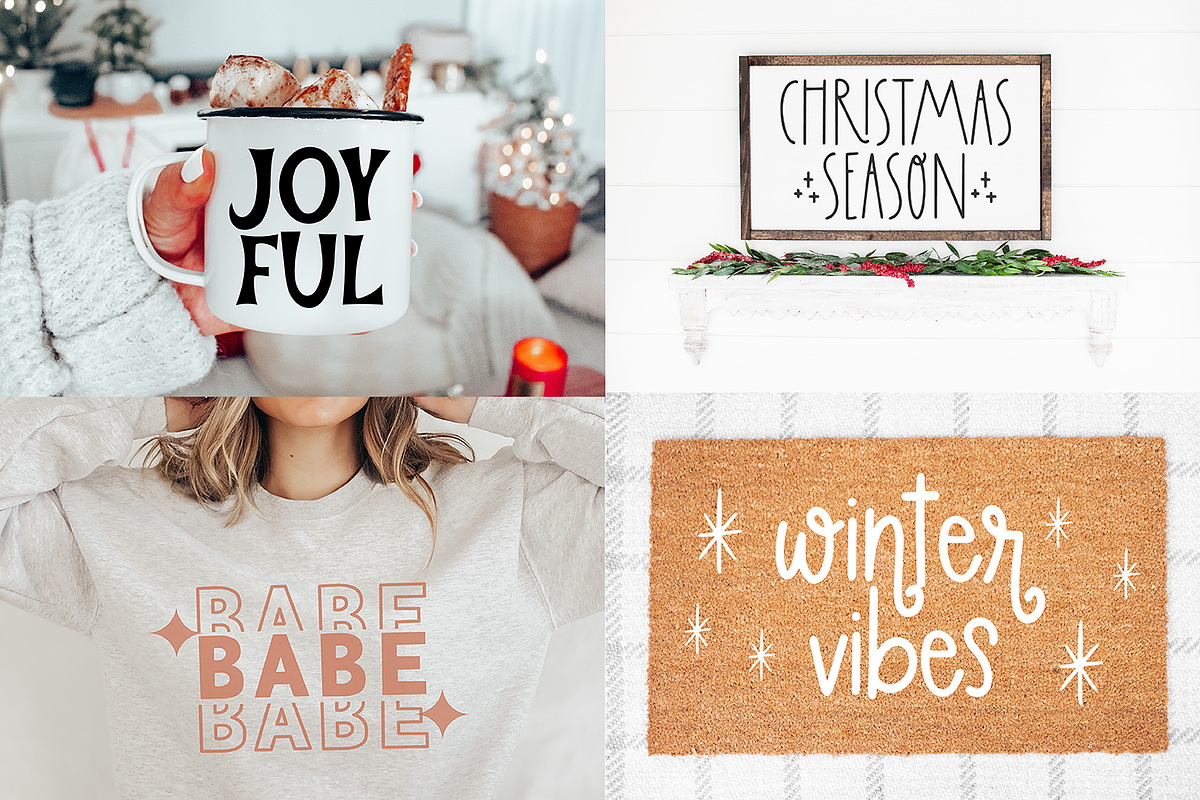 WONDERFUL CHRISTMAS Font Bundle, a Script Font by Blush Font Co. (Photo 5 of 8)