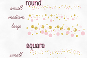 pink & gold confetti scatter brushes, a Brush Add-On by TeaBerry (Thumbnail 2 of 2)