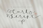 Curly Script | A Handwritten Font