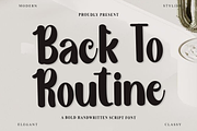Back to Routine, a Handwritten Font by InermediaSTUDIO (Thumbnail 1 of 3)