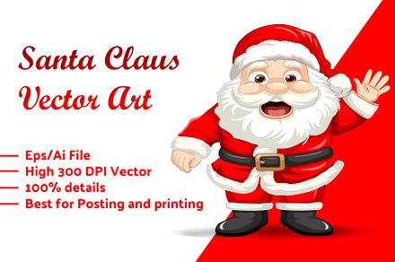 Beautiful Santa Claus Vector art
